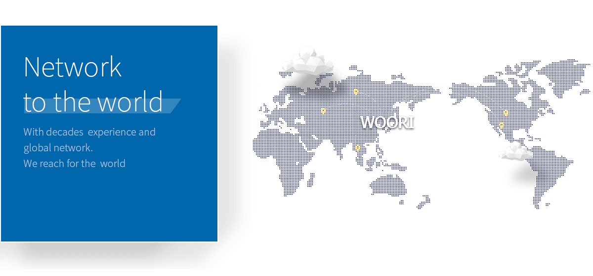 Network to the world With decades of experience and global network. We reach for the world